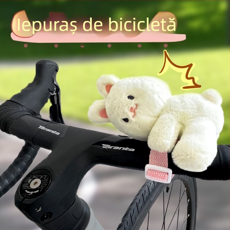 Pandantiv pluș pentru bicicletă pentru copii – decor pentru ghidon, MTB și oraș