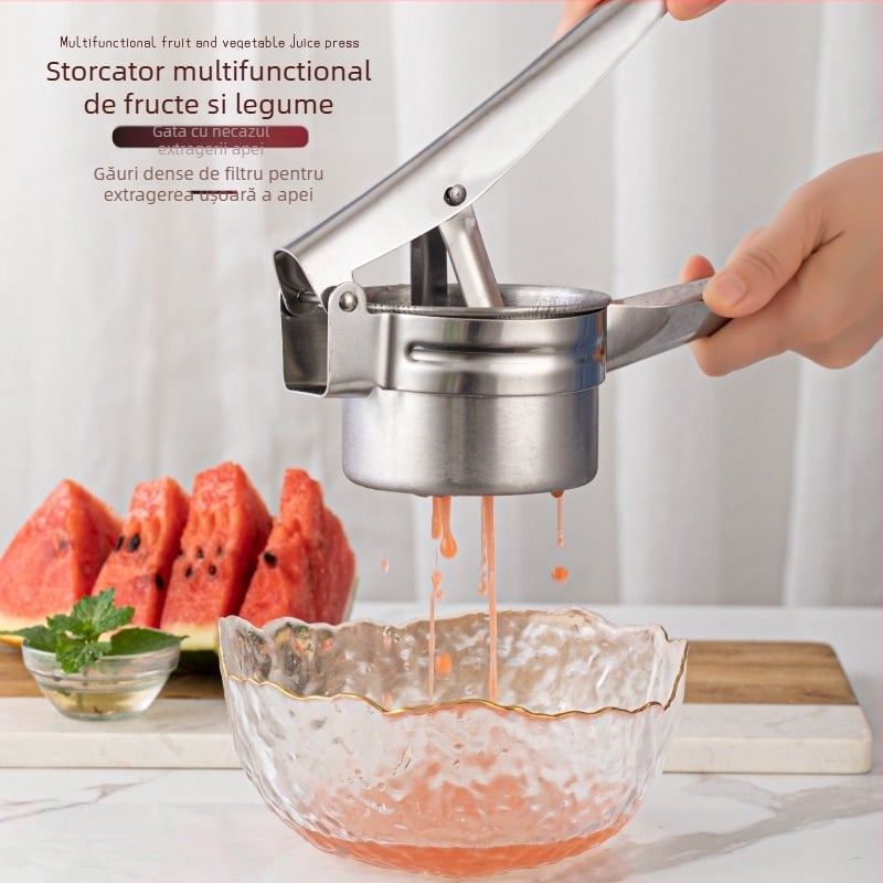 Zdrobitor de cartofi din oțel inoxidabil, storcător manual pentru piure de dovleac – unealtă de bucătărie