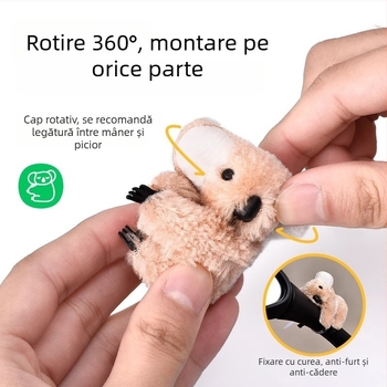 Koala din pluș pentru oglinda motocicletei – decor drăguț