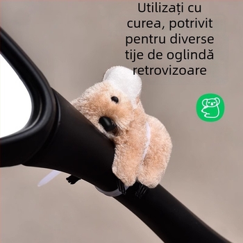 Koala din pluș pentru oglinda motocicletei – decor drăguț