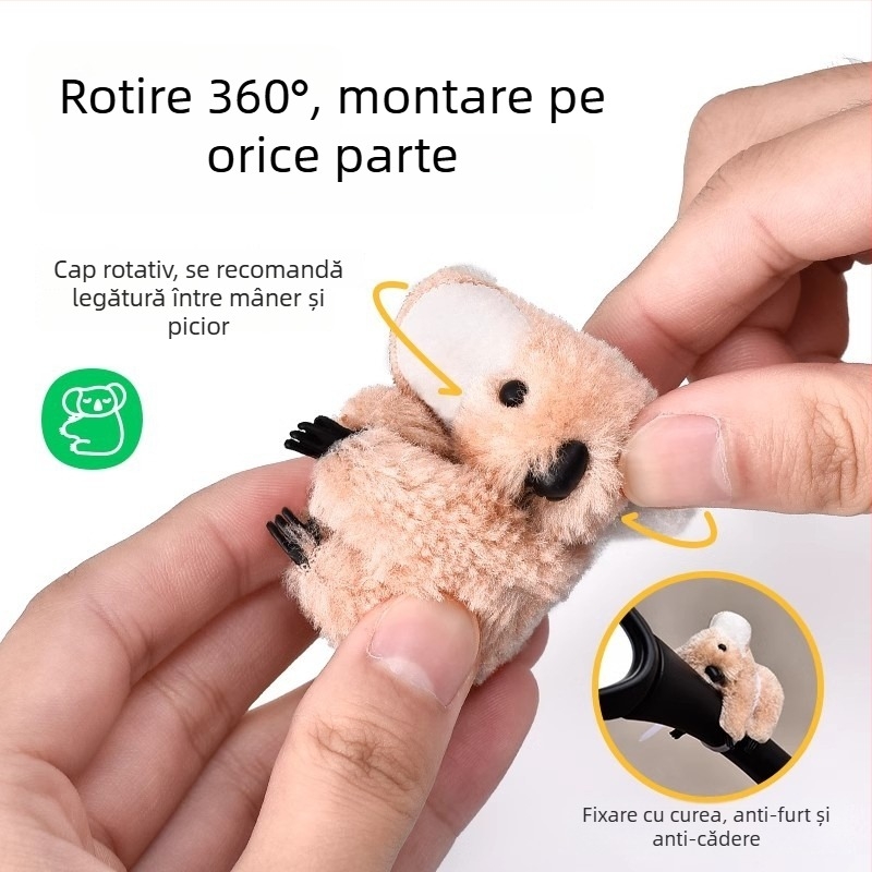 Koala din pluș pentru oglinda motocicletei – decor drăguț