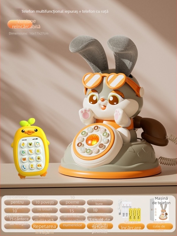 2026 Model nou jucărie telefon simulare pentru copii, telefon educațional muzical pentru sugari și copii mici