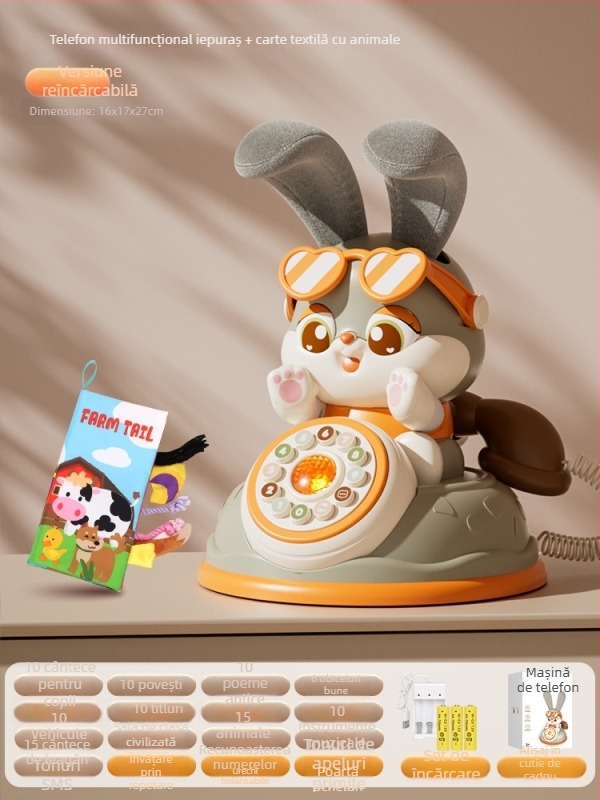 2026 Model nou jucărie telefon simulare pentru copii, telefon educațional muzical pentru sugari și copii mici