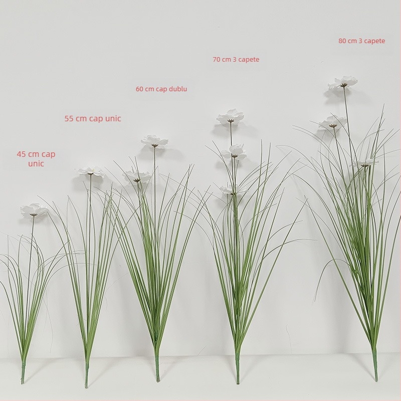 Buchet artificial cu flori de cireș și iarbă decorativă pentru nunți