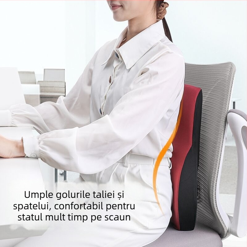 Perne lombare cu spumă de memorie pentru birou