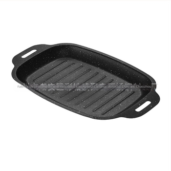 Placă de grătar Maifan, stil coreean teppanyaki, plăcuță/grill din fier portabil pentru exterior