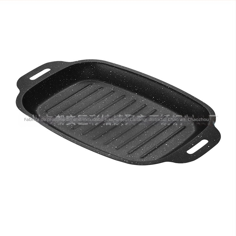 Placă de grătar Maifan, stil coreean teppanyaki, plăcuță/grill din fier portabil pentru exterior