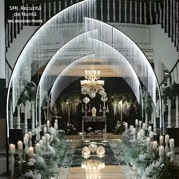 Lampă de arc în stil francez pentru nunți și festivaluri, decor de lux vintage pentru spațiu, lampă arc metalică