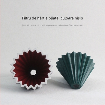 Ceașcă de cafea din porțelan, în stil Origami, pentru pour-over V60