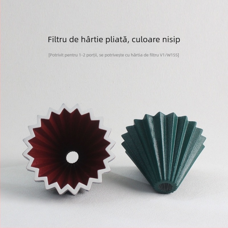 Ceașcă de cafea din porțelan, în stil Origami, pentru pour-over V60