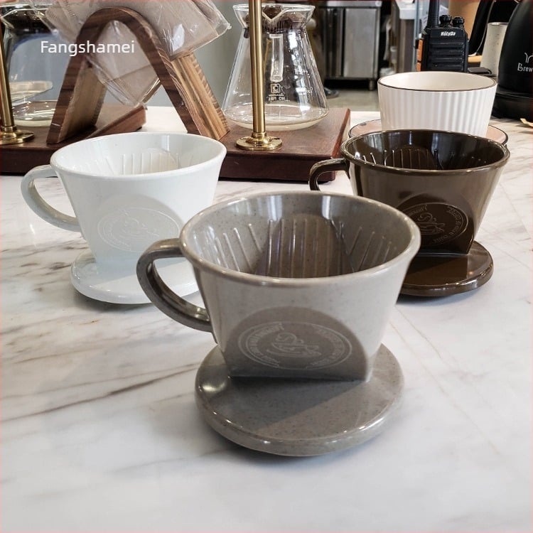 Filtru de cafea, stil american simplu, pentru cafenele, filtru cu formă de ventilator 101, din rășină melaminică