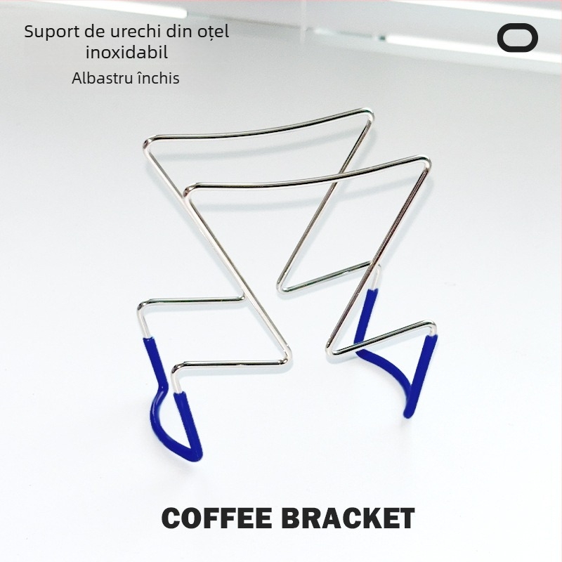Suport pentru cafea pour-over din oțel inoxidabil 304, cu suport pentru filtre — portabil, pentru exterior