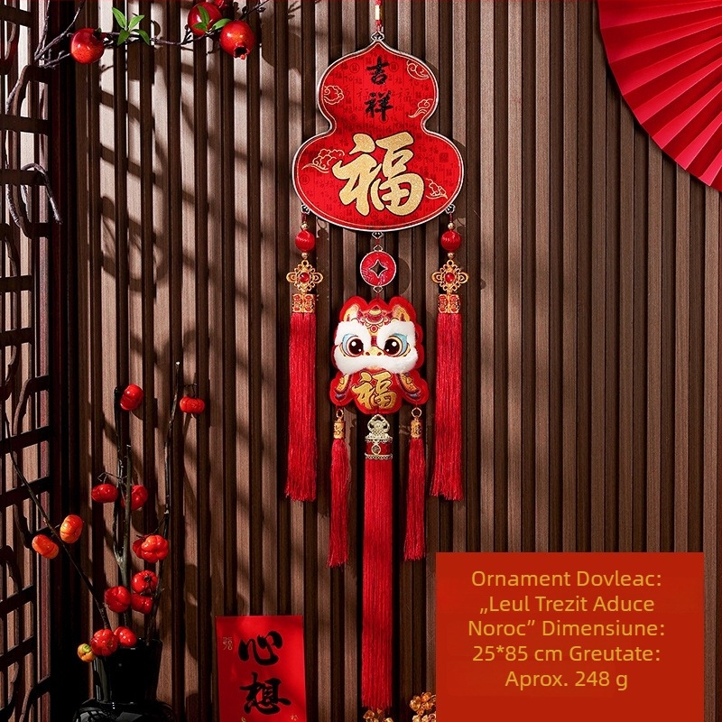 Nod chinezesc cu nod cu simbol noroc, decor suspendat pentru sufragerie sau intrare, decor festiv de Anul Nou și de Primăvară