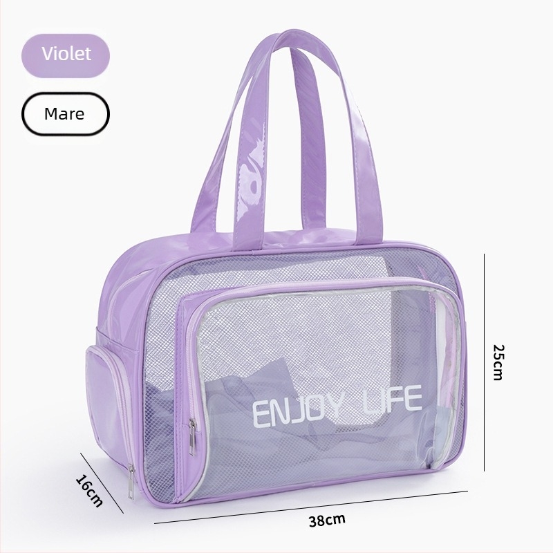 Sac de depozitare impermeabil, cu capacitate mare, formă cub, pentru călătorii, sport și cosmetică