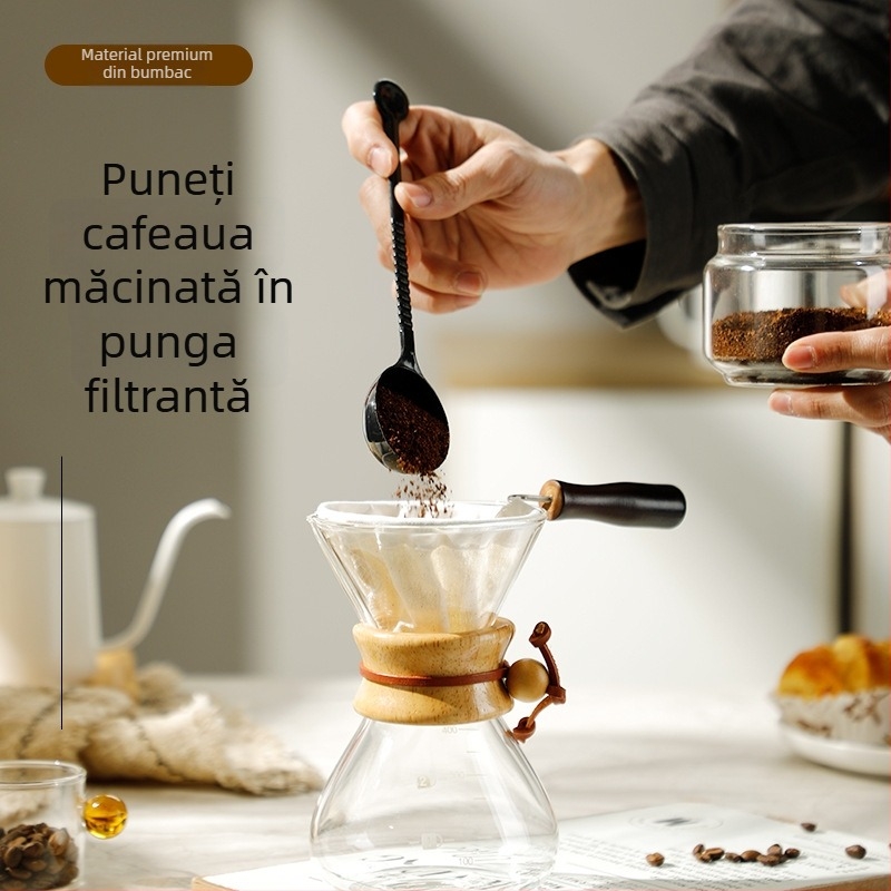 Filtru de cafea cu urechi pentru cafea și ceai, filtru din material nețesut