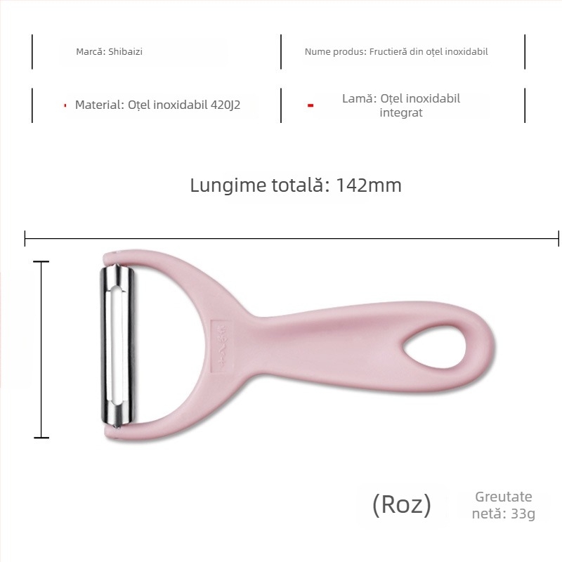 Curățitor de legume din oțel inoxidabil — multifuncțional pentru cartofi, fructe și pepene
