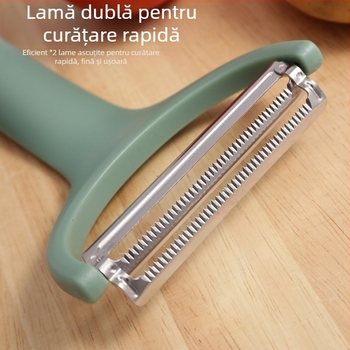 Cuțit din oțel inoxidabil pentru curățare și ras cu lame duble, pentru varză, legume și pepene