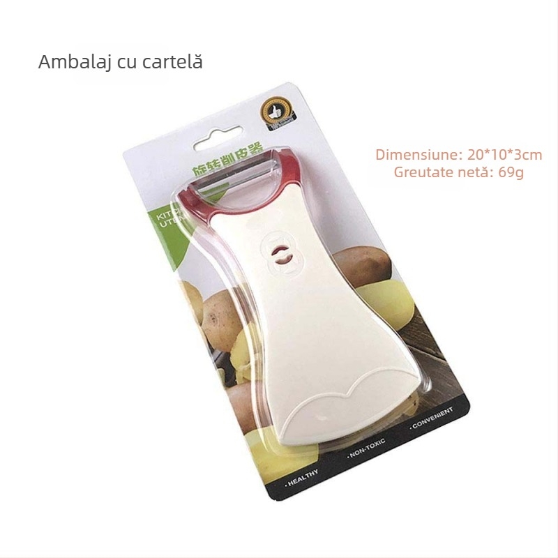 Curățător de fructe și legume, 2 în 1, cu imprimare a logo-ului