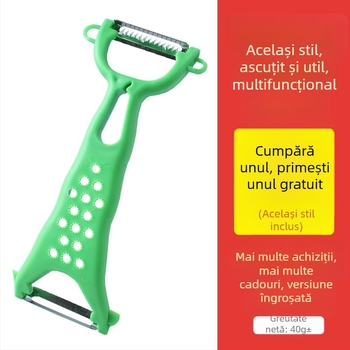 Curățător cu două capete - Unealtă de bucătărie vintage, multifuncțională pentru curățarea fructelor și cartofilor