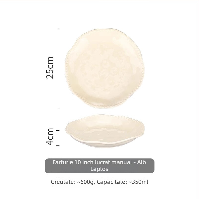 Set de veselă din ceramică Chaozhou – porțelan premium pentru uz casnic, boluri și farfurii, set complet