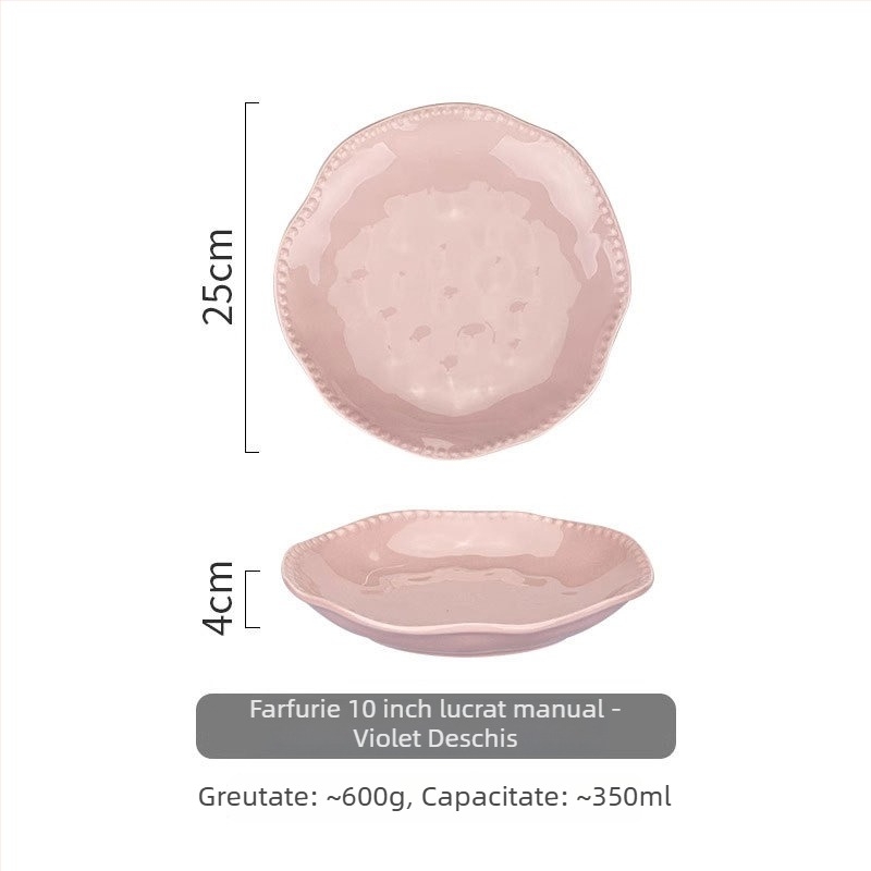 Set de veselă din ceramică Chaozhou – porțelan premium pentru uz casnic, boluri și farfurii, set complet