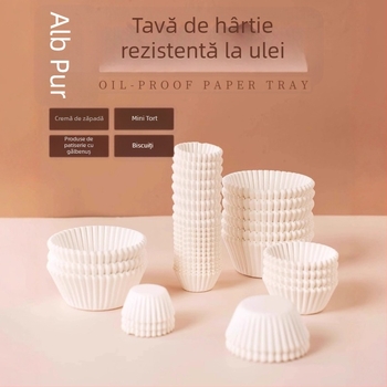 Cupe de hârtie Mooncake și cutie de ambalaj de unică folosință, formă de copt rezistentă la temperaturi înalte și bază antiulei
