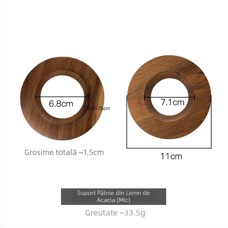 Set filtru cafea pentru preparare manuală cu V60, formă de tort și filtru origami, recipient ceramic pentru picurare