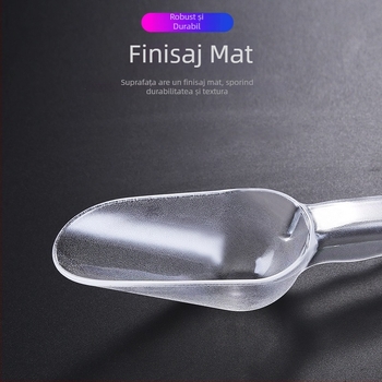 Lopată de gheață din acril și plastic PC, cu grosime sporită, rezistentă la crăpare, destinat mașinilor de gheață, dimensiune mare, pentru făină și orez