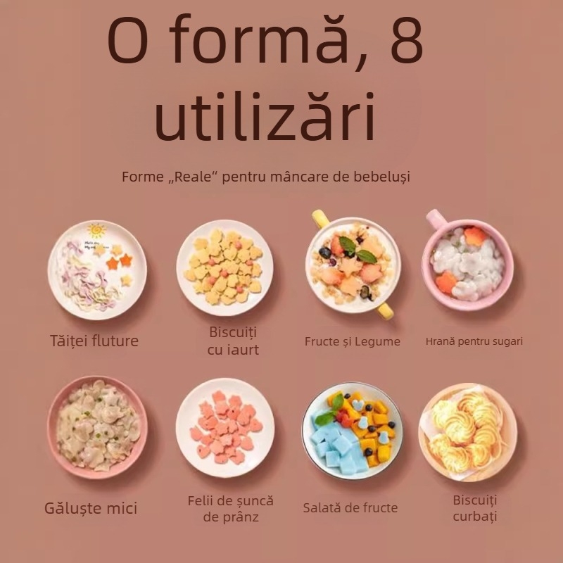 Chaos Mold Instrument de relief cu model de fluture pentru bebeluși — paste în formă de fluture, găluțe, biscuiți și wonton