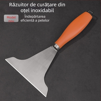 Spatălă din oțel inoxidabil pentru curățarea grăsimilor și dezghețarea frigiderului — ustensilă de bucătărie
