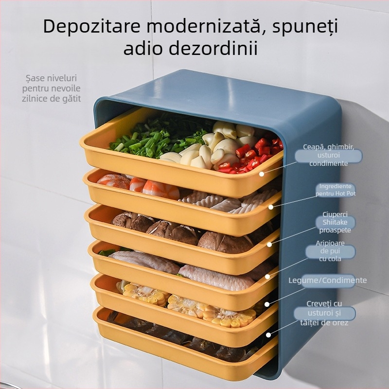 Raft din PP pentru bucătărie pentru depozitare și servire, farfurie pentru fructe, tavă de pregătire pentru hot pot, farfurie de uz casnic