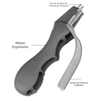 Ascuțitor de cuțite portabil pentru exterior – instrument rapid de ascuțire a cuțitelor de bucătărie și de camping.