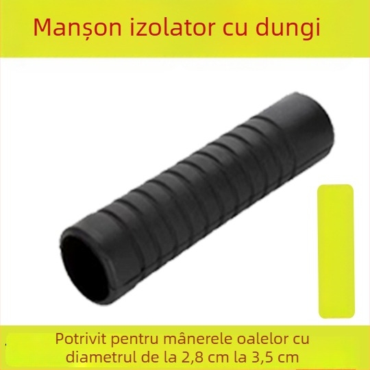 Husă de mâner din silicon îngroșat pentru tigaie, izolație termică, antiderapant, pentru tigăi din fontă