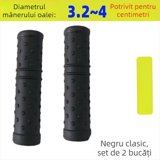 Husă de mâner din silicon îngroșat pentru tigaie, izolație termică, antiderapant, pentru tigăi din fontă