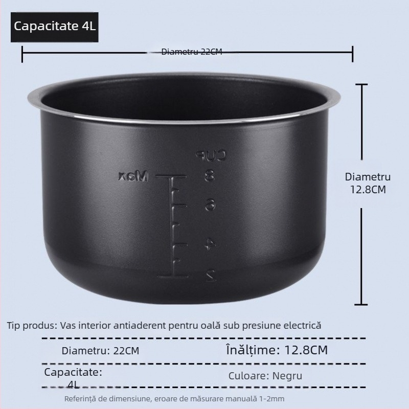 Accesorii universale pentru vasul interior al oalei cu presiune electrică Midea, strat gros, antiaderent