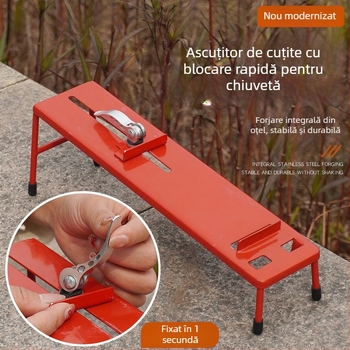 Suport îngroșat pentru piatra de ascuțit, uz casnic – suport reglabil, anti-derapant, fixare stabilă a pietrei