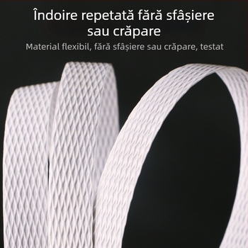 Bandă de ambalare PP albă, bandă de ambalaj din plastic cu topire la cald și cataramă, mașină de ambalare manuală, calitate industrială