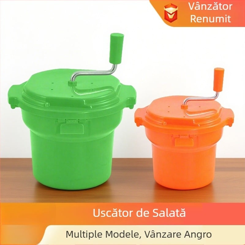 Recipient de deshidratare pentru legume și fructe, capac mare, 12L sau 25L, acționat manual