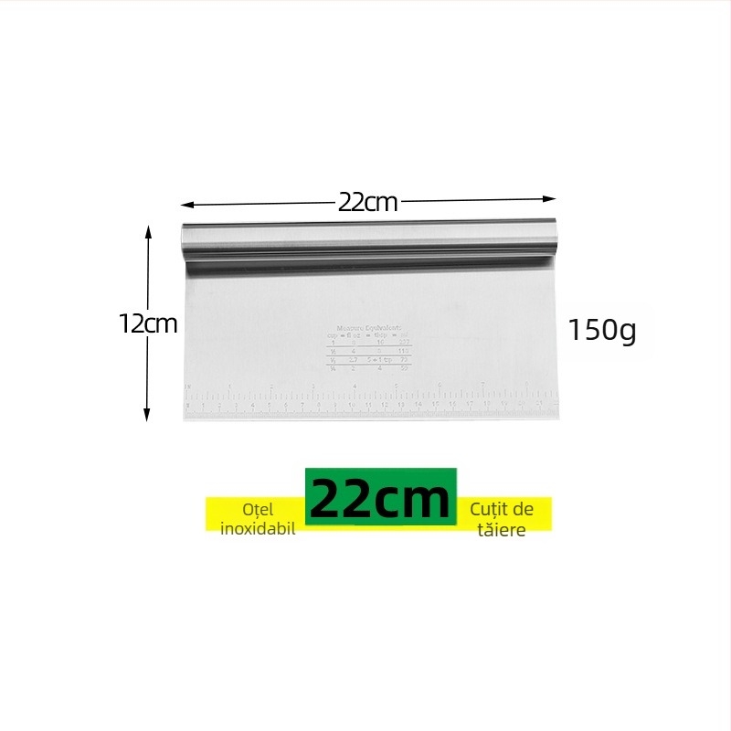 Nine Likes spatulă din oțel inoxidabil pentru cremă de tort, set cu cinci dimensiuni pentru aluat