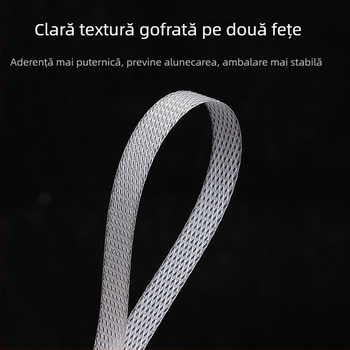 Bandă PP pentru ambalare, pentru mașini, ambalarea cartonelor, 0,7 mm, rezistență la tracțiune 90 kg, albă