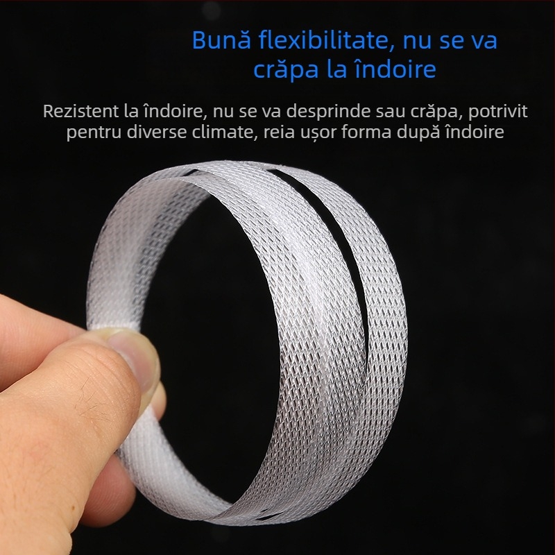 Bandă PP pentru ambalare, pentru mașini, ambalarea cartonelor, 0,7 mm, rezistență la tracțiune 90 kg, albă