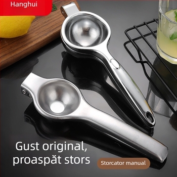 Storcător de lămâi mic din oțel inoxidabil – manual, pentru uz casnic