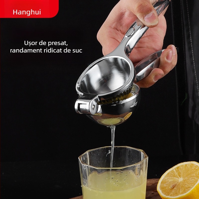 Storcător de lămâi mic din oțel inoxidabil – manual, pentru uz casnic