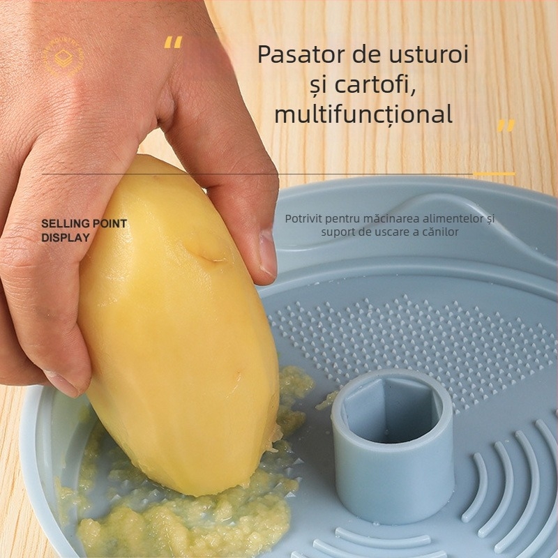 Dehidrator manual pentru salate și legume, cu coș de scurgere