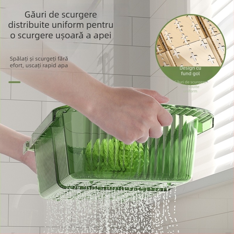 CCKO coș telescopic de scurgere pentru chiuveta bucătăriei, elegant și multifuncțional pentru spălarea fructelor