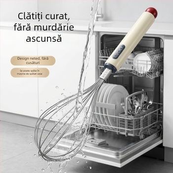 Mixer semi-automat pentru ouă, din oțel inoxidabil 304, pentru bucătărie casnică, mixer pentru ouă și smântână, spumator de lapte