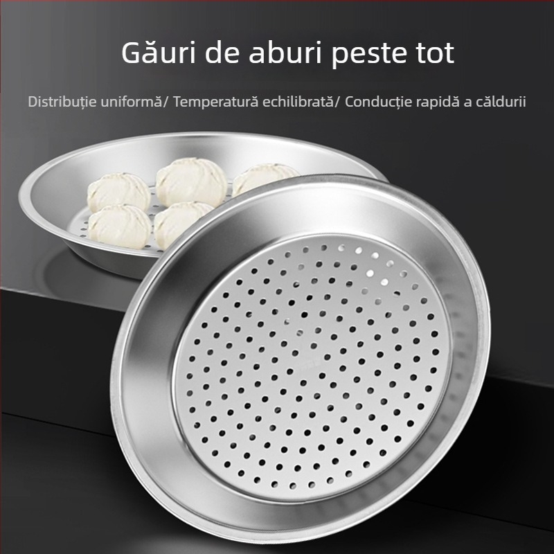 Tavă de aburi din oțel inoxidabil 316 pentru wok, grilă de aburi rezistentă la temperaturi înalte, suport universal de aburi pentru oale din fontă