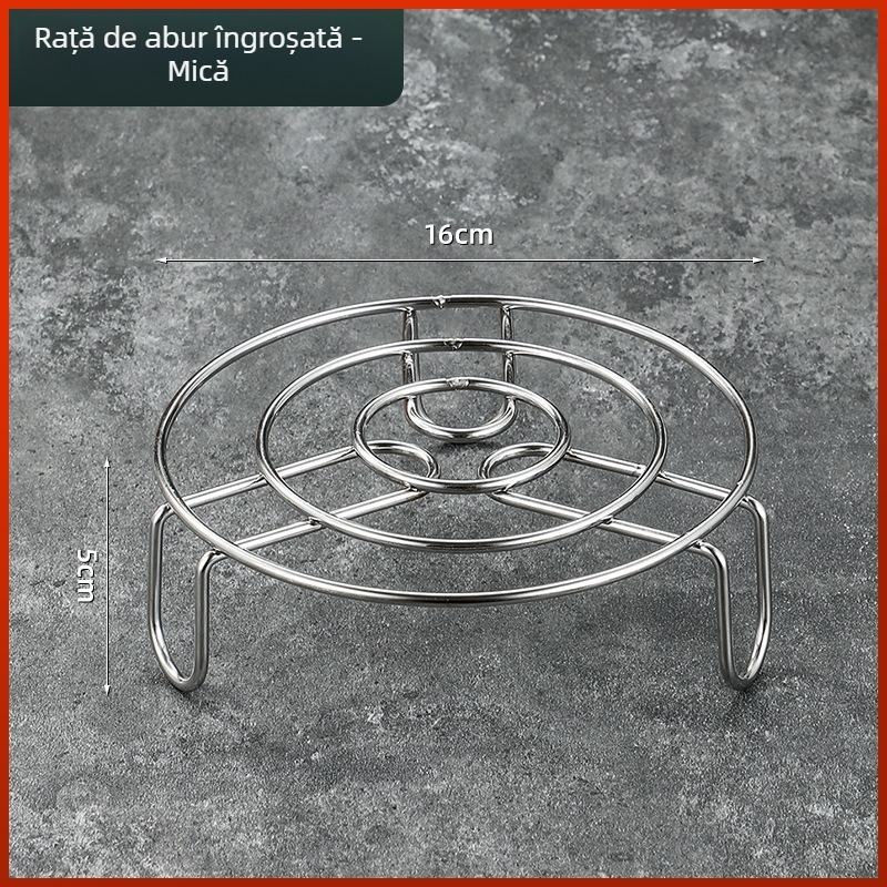 Raft de aburi din oțel inoxidabil, foarte gros cu picioare, pentru ouă, orez și legume