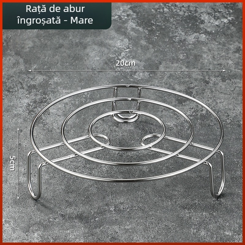 Raft de aburi din oțel inoxidabil, foarte gros cu picioare, pentru ouă, orez și legume