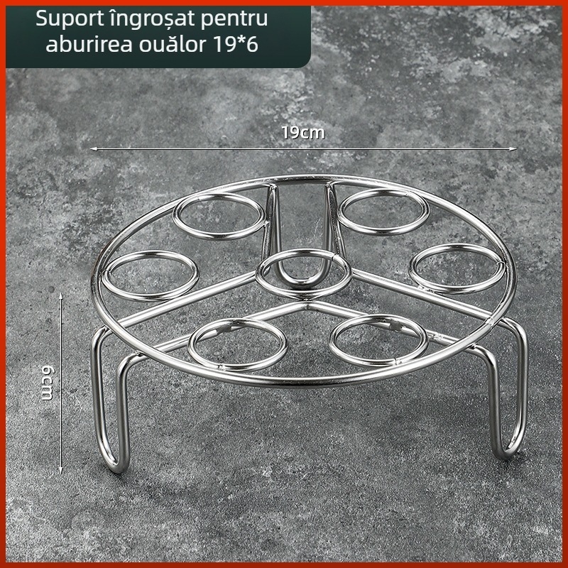 Raft de aburi din oțel inoxidabil, foarte gros cu picioare, pentru ouă, orez și legume